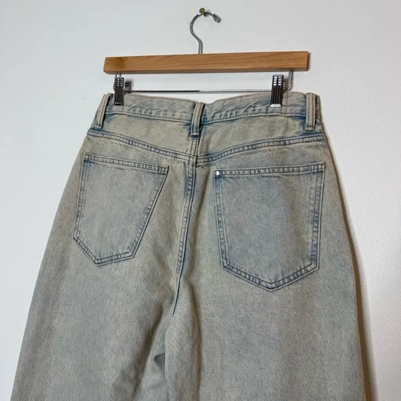 H&M Men’s Baggy Loose Jeans in light worn acid wash size 29x30 - Picture 6 of 8